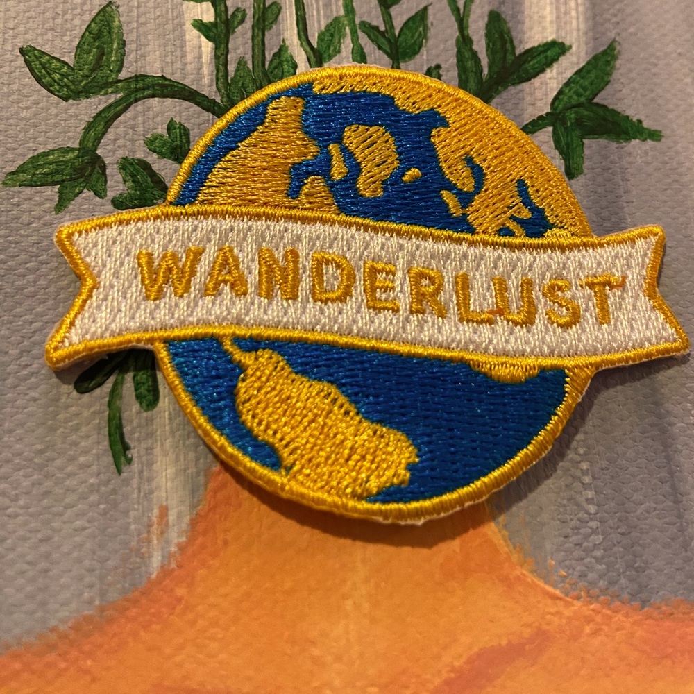 Wanderlust Globe Iron-On Patch